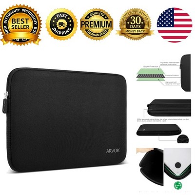 15-16 Inch Laptop Sleeve Case Water-Resistant Notebook Pocket Bag Black