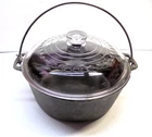 VTG Wagner Ware Griswold 5 Quart Dutch Oven 10" Cast Iron Pot Bail Handle Lid