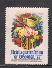 German Advertising Stamp - 1936 Garden Exhibition, Dresden - NG