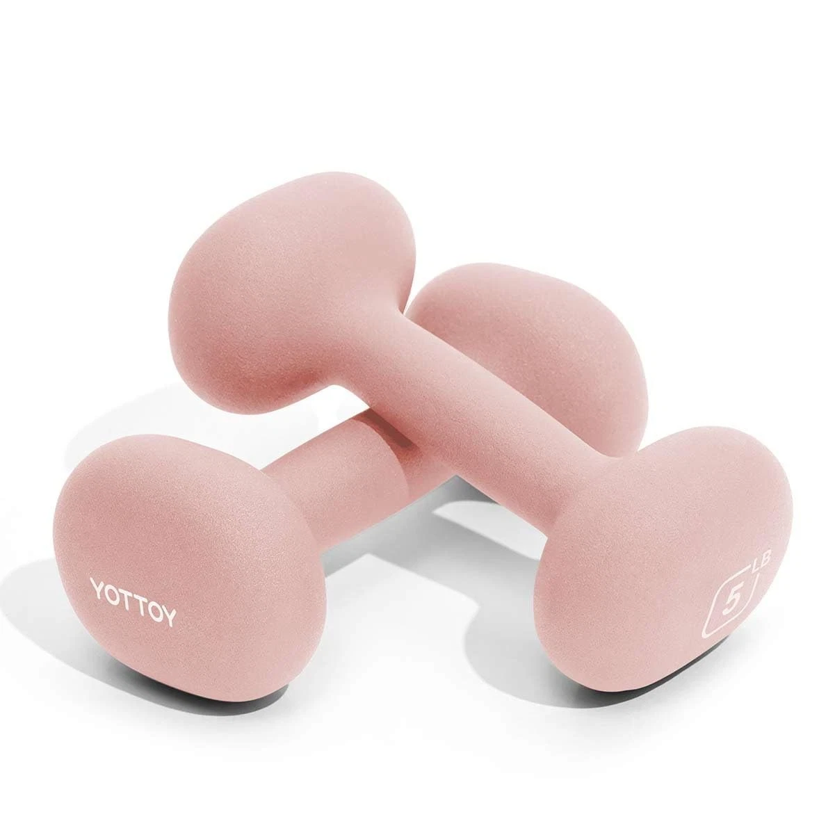 Dumbbell Set of 2,2-15 Pound Hand Weights for , Non-Slip Hand Weights for Hom...