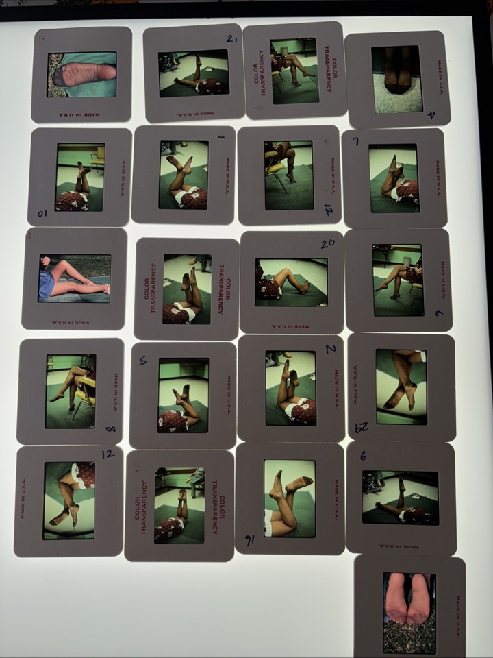 Lot Of 21 Sexy Women Stockings Risqué 35mm Color Transparency Slides | eBay