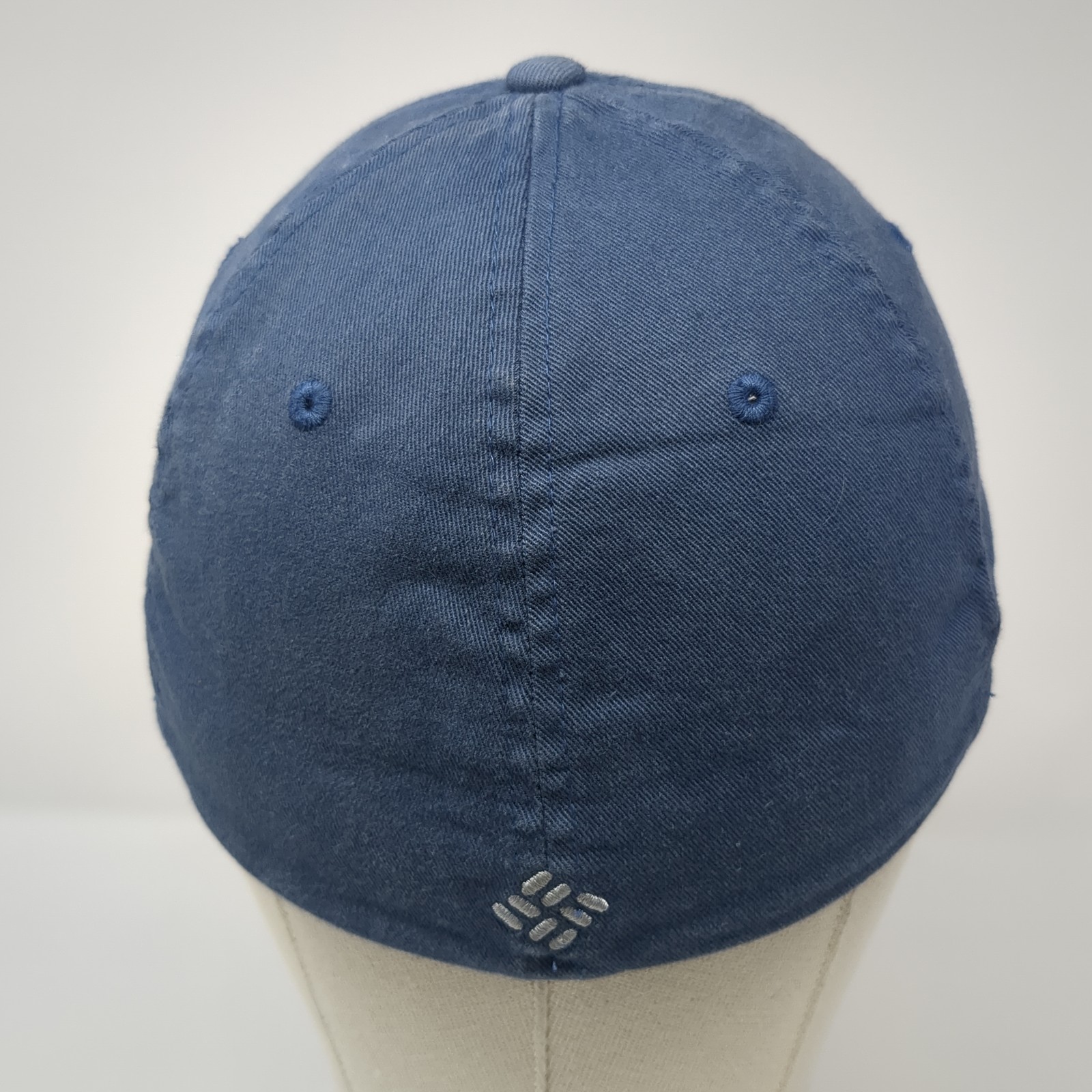 Columbia Leather Patch Fitted Baseball Hat Blue M… - image 6