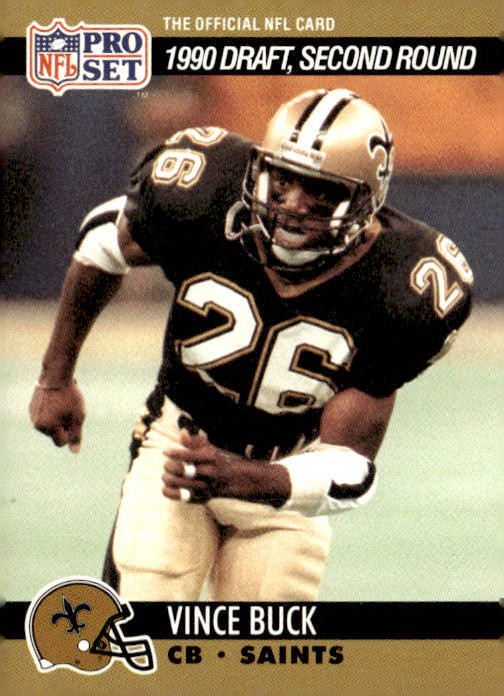 1990 Pro Set #713 Vince Buck