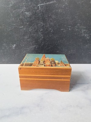 Vintage Wooden Music Box READ Description 