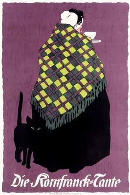 Die Kornfranck-Tante Vintage Ad Poster - 1920s Retro Design 24x36  Rare Reprint