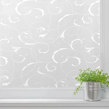 LEMON CLOUD Window Privacy Film, No-Adhesive Static Decorative Window Film, F...