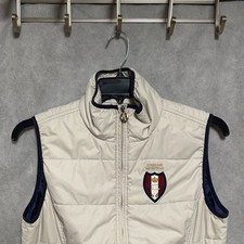 KINGSLAND Equestrian Vest Women M Ivory Puffer Primaloft Unisex Jacket Outerwear