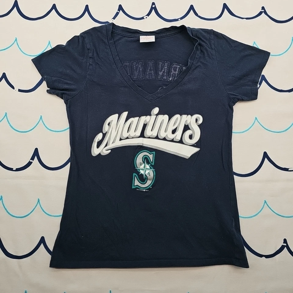 Camiseta Seattle Mariners Felix Hernandez Damas Cuello en V Por 5th & Ocean Talla L Foto 2 de 4