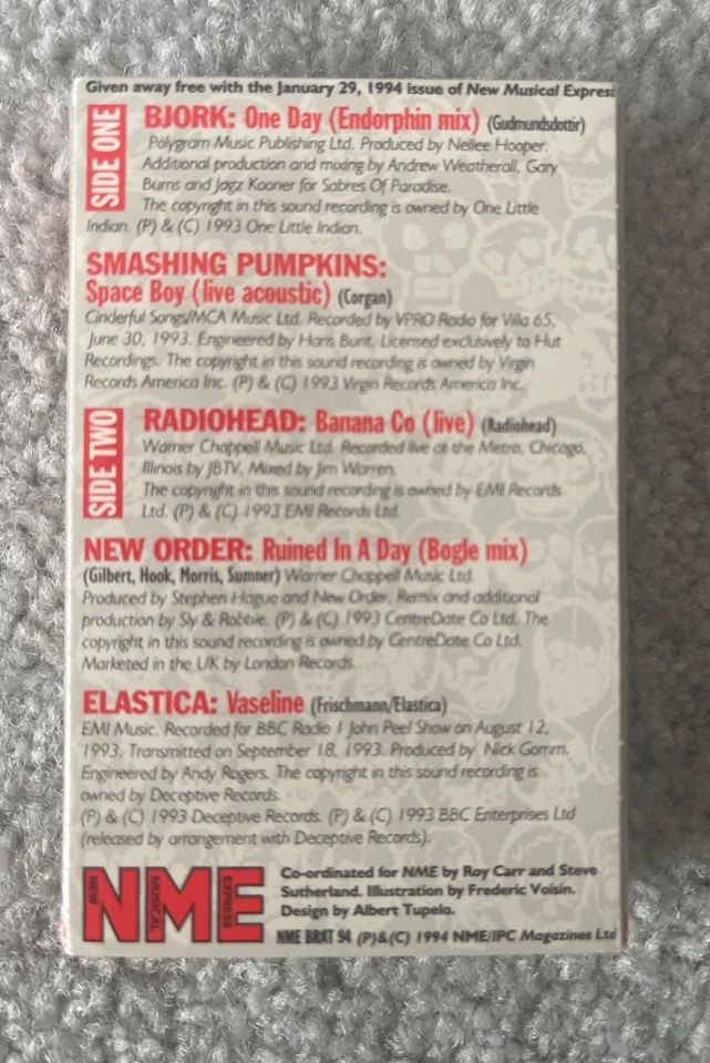 Brat Pack Cassette Compilation New Musical Express – NME BRAT 94 1994 UK - Image 2 of 4