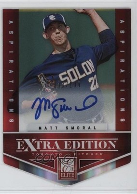 2012 Elite Extra Edition Aspirations Die-Cut Signatures Matt Smoral Auto 13st