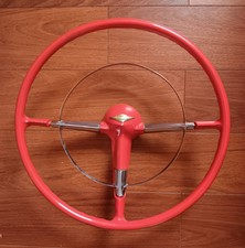 Chevrolet Bel Air 1955 1956 Original Steering Wheel Red Great Condition