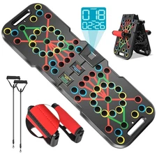 Push Up Board with Smart Count, Multi-Function 60 in 1 Push Up Bar (Foldable ...