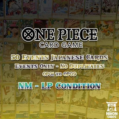 One Piece Card Game Bulk 50 Events Japanese Lot R & Pirate Foil No Duplikates