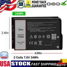  J7HTX Battery For Dell Latitude 7202 7212 Rugged Extreme Tablet 7XNTR Laptop