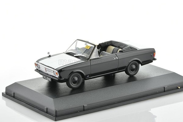 Ford Cortina Mk Ii Crayford Convertible Black/Silver Rhd 1/43 Oxford 43CCC004-image
