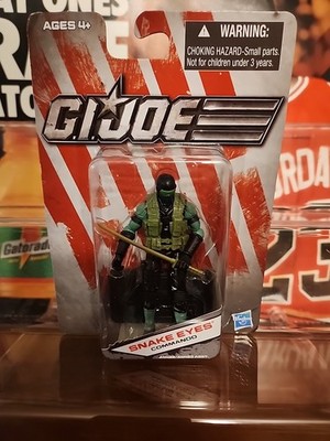 G.I. Joe Snake Eyes Commando Exclusive Green Action Figure 2011 New Open Package