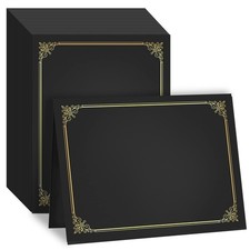 50 Packs Black Certificate Holders - Diploma Holders, Certificate Covers with...
