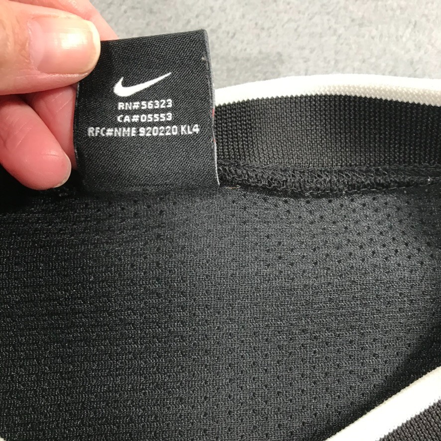 Vintage Nike Shirt Men's 2XL XXL Black Mesh Short Sleeve 90s Tee Sports Hip Hop thumbnail 5