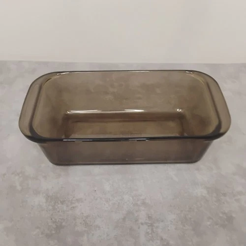 Amber Brown Pyrex #213 Glass Loaf Pan 1.5-Qt