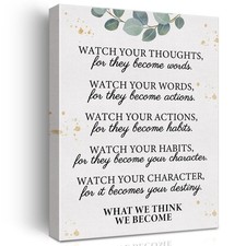 Inspirational Motivational Wall Art Decor Poster Framed Painting Print Positi...