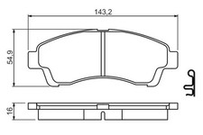 Plaquette de frein Mazda 818
