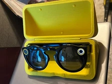 Snapchat Spectacles Glasses - Black (With Box And Charging Case)