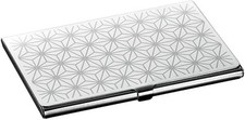 Metal Business Card Case Asanoha Pattern Stainless Japan Yokoyama Tsubame CDC-25
