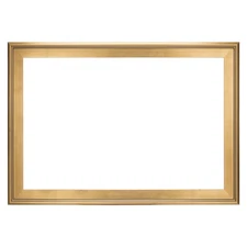 Plein Air Style Frame, Hand Leafed Gold, 24x36-3" Wide Moulding with 1/2" Rab...