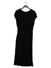 John Lewis T-Shirt Midi Dress UK14 in Black