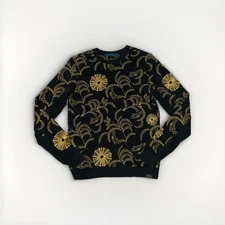 SCOTCH & SODA Gold/Black Sweater Amsterdam Couture Men’s Size Small RARE
