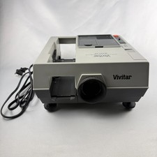 Vintage Vivitar Gray 3000AF 35mm Slide Projector Auto Focus 85mm F2.8 NO REMOTE