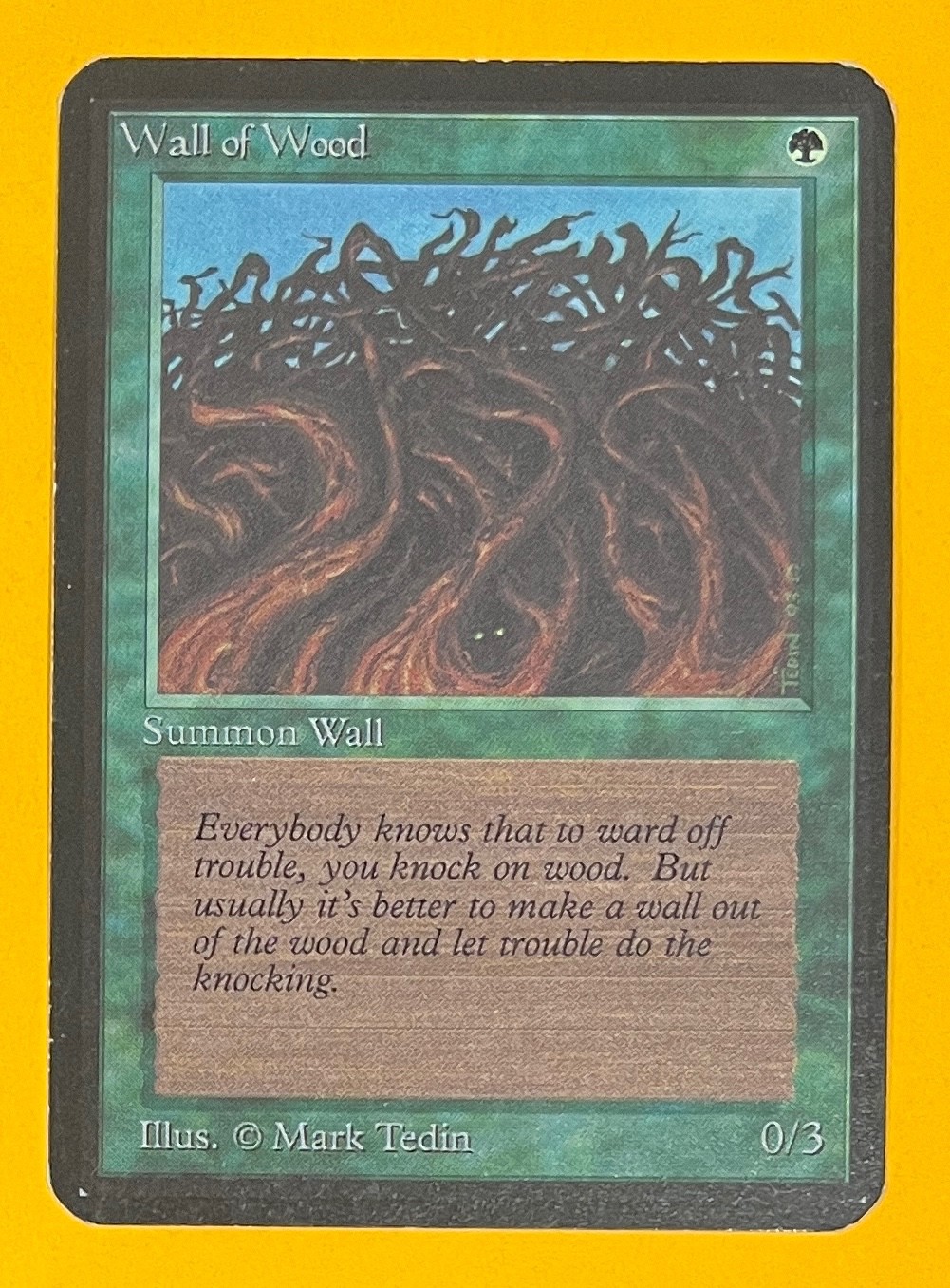 MTG WALL OF WOOD Alpha (OldManMTG 013-065)