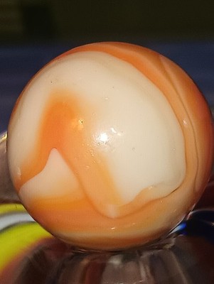 SUPER RARE HUGE .90 VINTAGE CHRISTENSEN MARBLE! RARE COLOR & SIZE!! LQQK!!!