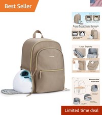 Elegant Diaper and Pump Backpack with Insulat...
