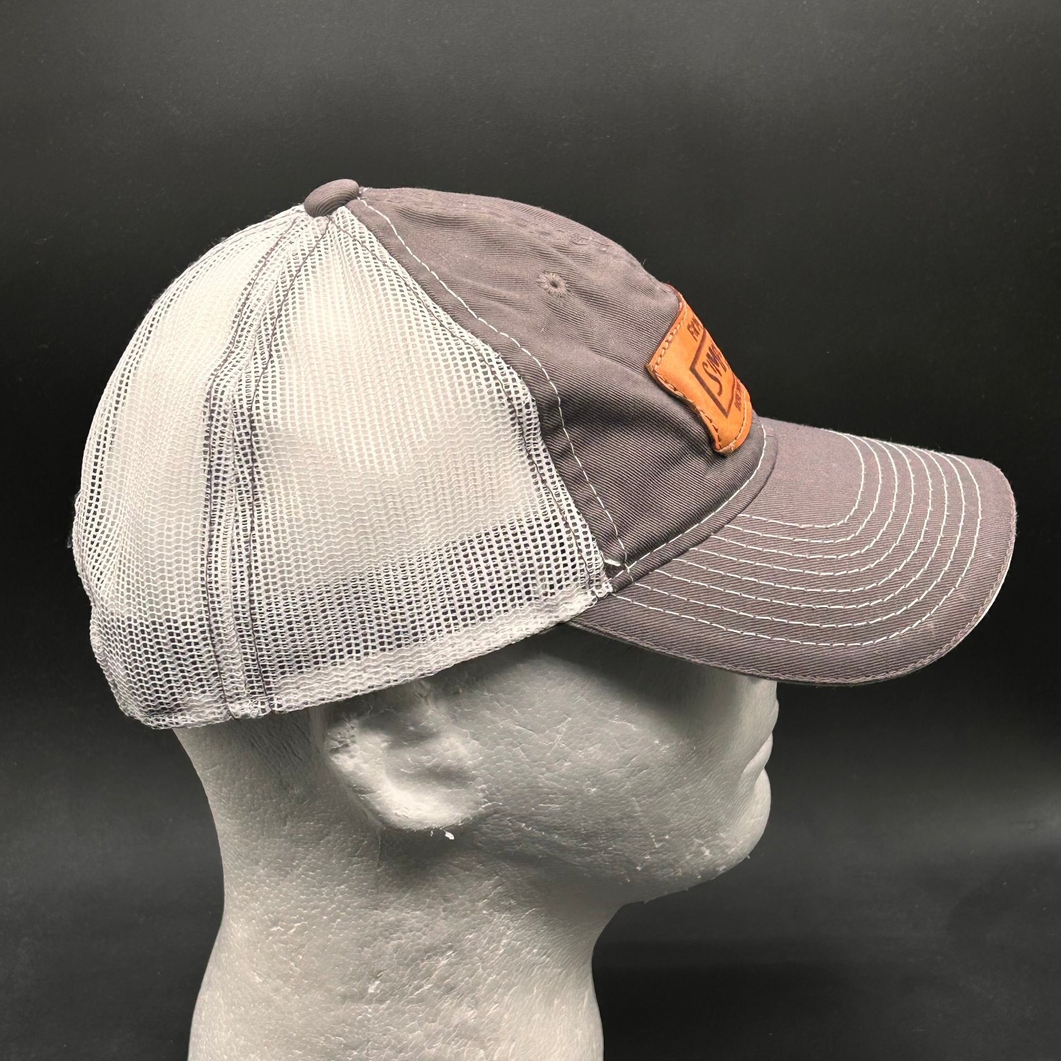 Simple Eats Trucker Hat Men's Adjustable Gray Whi… - image 4