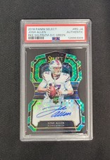 2018 Panini Select Josh Allen Rookie Emerald Die-Cut Auto Buffalo Bills 2/5