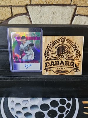 2024 Leaf Vivid Zebby Matthews Navy Blue Lava RC Auto #1/7 / #BA-ZM1 / Twins