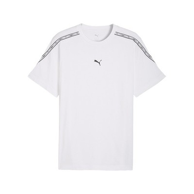 PUMA Essentials Tape Crew Neck Short Sleeve T-Shirt Mens White Casual Tops 69169