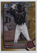 2022 Bowman Chrome Prospects Gold Refractor 41/50 Alvin Guzman #BCP-18 02l6