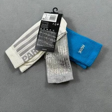 NWT Adidas x IVY PARK Beyonce M Socks 3 Pack Logo Originals Blue White Grey