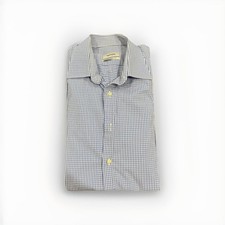 VALENTINO MENS DRESS SHIRT BLUE TAILORED FIT LARGE APPROX 42/16.5 GREAT COND!