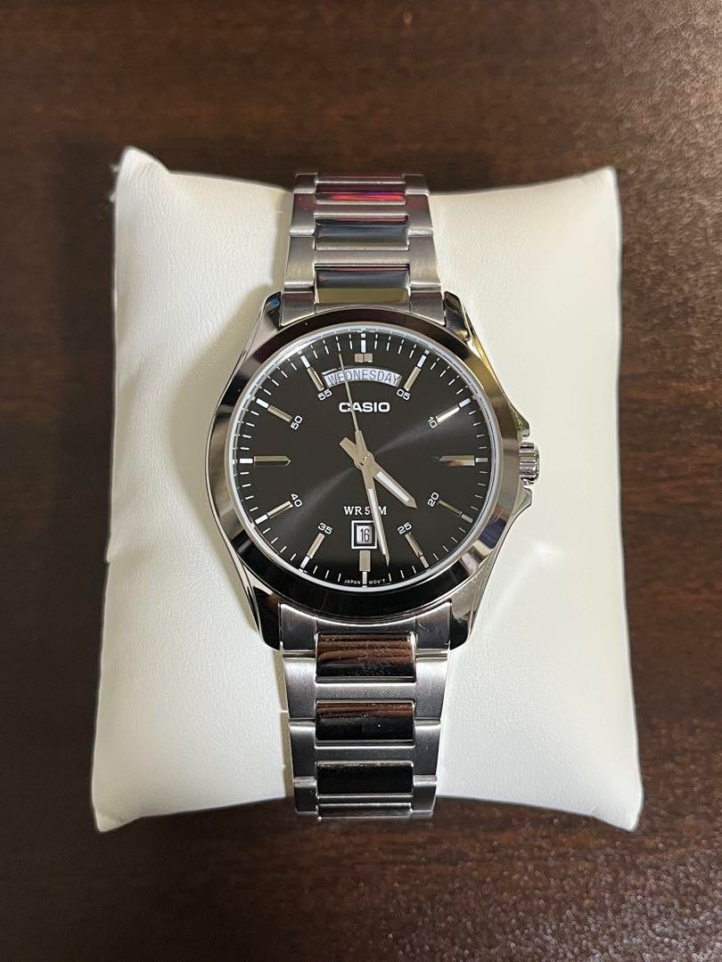 CASIO STANDARD MTP-1370D-1A1 Quartz Men's Watch Black Dial