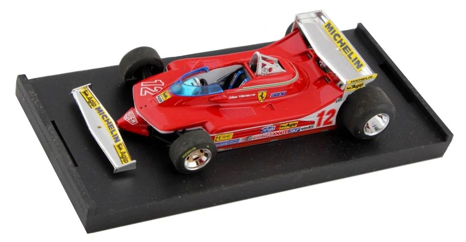 Brumm Ferrari 312 T4 #12 Prove US GP West 1979 - Gilles Villeneuve 1/43 Scale - Image 3 of 4