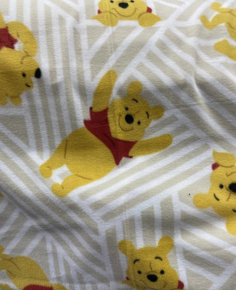 Winnie The Pooh Fleece Polar fabric sold By Yard 60" Wide