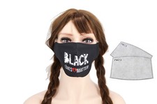 BLACK LIVES MATTER Cotton Face Mask Cotton Mouth Cover Reusable Wasable Heart