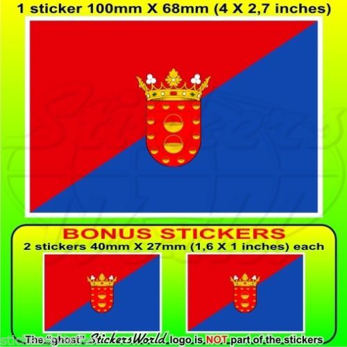 Autocollant Vinyle Pare-chocs - Drapeau Euskadi Pays Basque Espagne - 10 Cm + 2 Bonus - Résistant Intérieur/extérieur