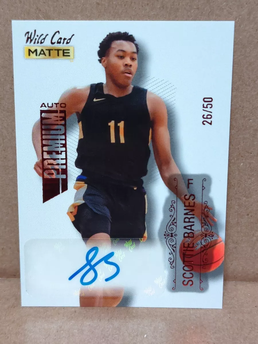 Scottie Barnes 2022-2023 Wild Card Matte Auto Autograph Rookie RC 26/50