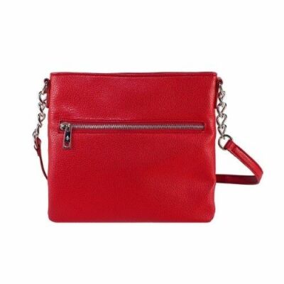 Chic Buds Cross Body Handbag Red w Portable Charger for Universal