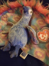  Vintage TY Original Beanie Baby "Flashy" Peacock Tie-Dye Retired w/Tags