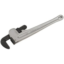 Image of 450mm Aluminium Alloy Pipe Wrench - European Pattern - 13-63mm Carbon Steel Jaws